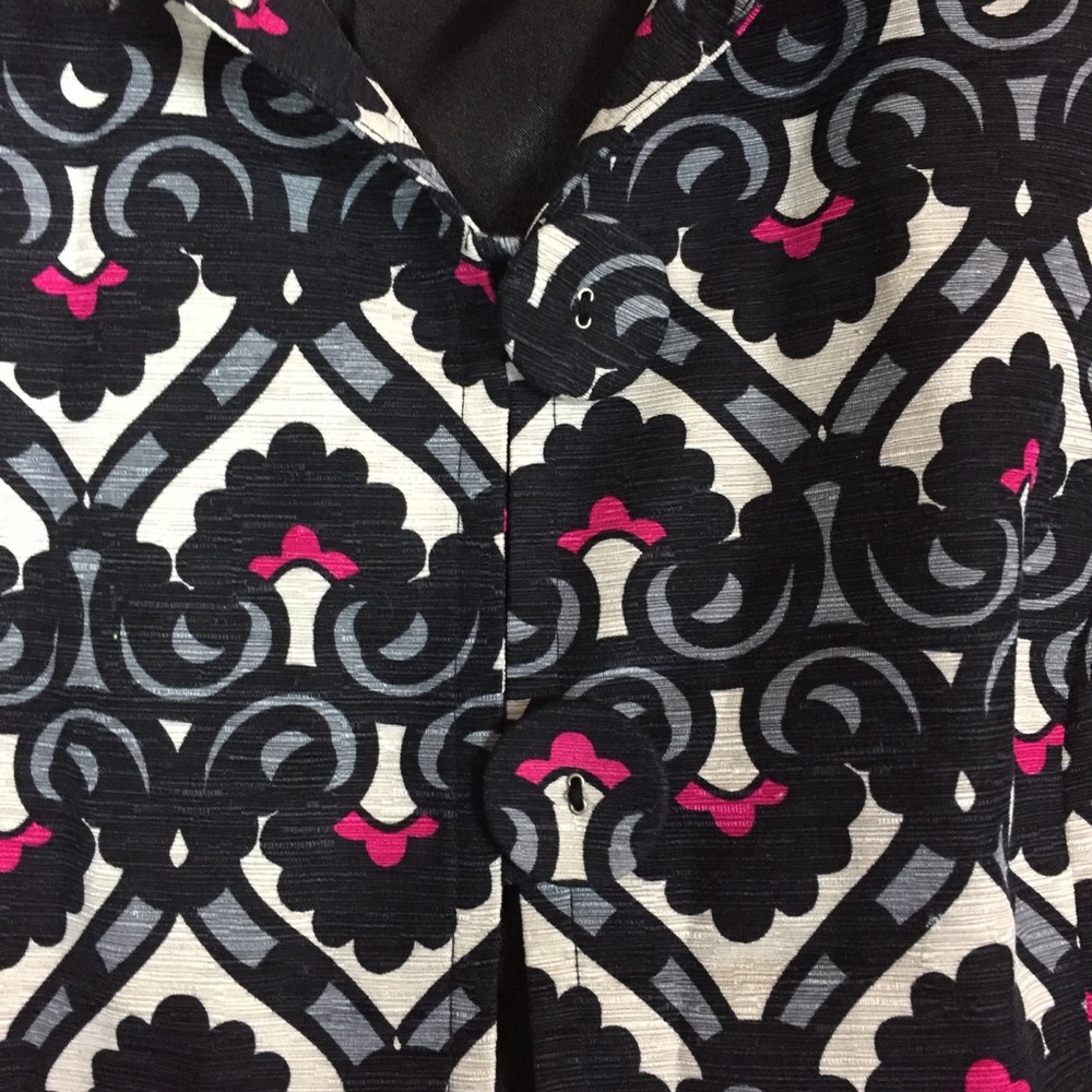 Willi Smith Silk Geometric Baroque Pattern 3-Butt… - image 7